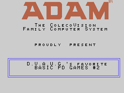 D.V.A.U.G.'s Favorite Basic PD Games #2 Screenshot 1