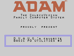 D.V.A.U.G.'s Favorite Basic PD Utilities #3 Screenshot 1