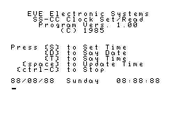 EVE CP/M Utilities Screenshot 1
