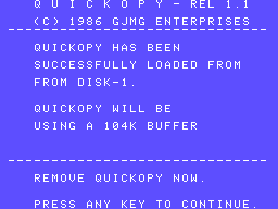 Quickcopy 1.1 Screenshot 1