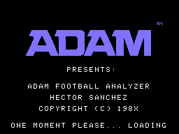 ADAM Football Analyzer Screenshot 1