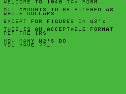 SmartTAX 1040 V1.0 Screenshot 2