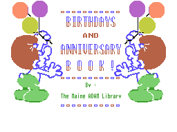 Birthdays & Anniversaries Book Screenshot 1