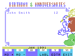 Birthdays & Anniversaries Book Screenshot 2