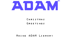 Maine ADAM Library - Christmas 1993 Screenshot 1