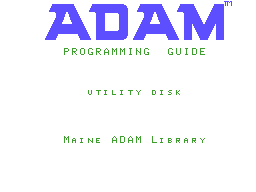 Maine ADAM Library - Programming Guide I Screenshot 1