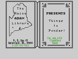 Maine ADAM Library - Things to Ponder Screenshot 1