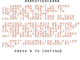 Patience Screenshot 1