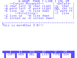 Wordstar 3.0 Screenshot 2