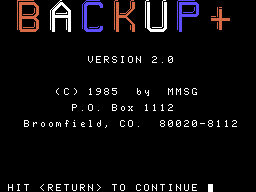 Backup+ 2.0 Screenshot 1