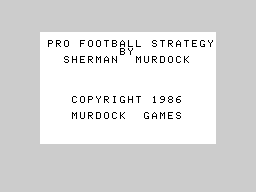 Pro Football Strategy Screenshot 1