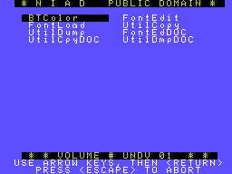 NIAD SmartBASIC Utilities UNDV #01 Screenshot 2