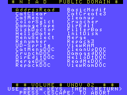 NIAD SmartBASIC Utilities UNDV #02 Screenshot 2