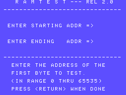 RamTest Rel. 2.0 Screenshot 1