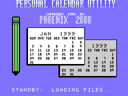 Personal Calendar Utility Screenshot 1