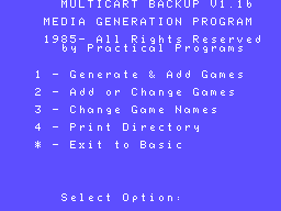 Multicart Backup v1.1b Screenshot 2