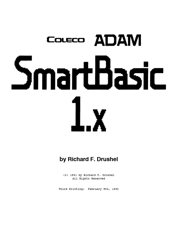 SmartBASIC 1.x Manual Main