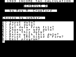 Tax 1989 Screenshot 1