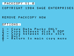 Packcopy 1.0 Screenshot 1