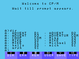 CP/M Adventure Game Screenshot 1