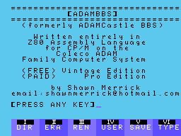 ADAM BBS Vintage Edition Screenshot 2