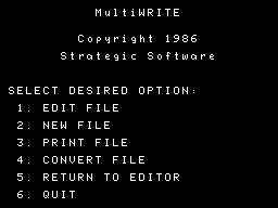 MultiWRITE Package