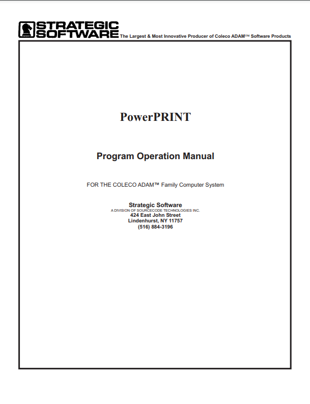 PowerPRINT Manual Main