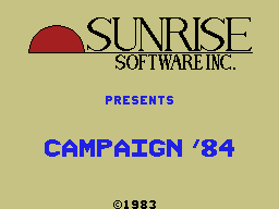 CAMPAIGN '84 Screenshot 1