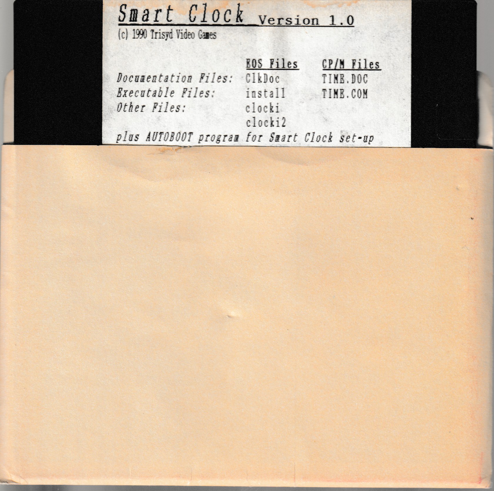 SmartCLOCK v1.0 Floppy Disk