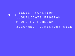 Coleco Copy Utility Screenshot 1