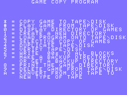 Coleco Game Copy Program Screenshot 1