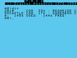 Game Menu Screenshot 1