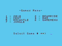 Game Menu Screenshot 2