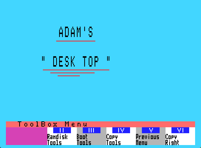 ADAM Desk Top Screenshot 1