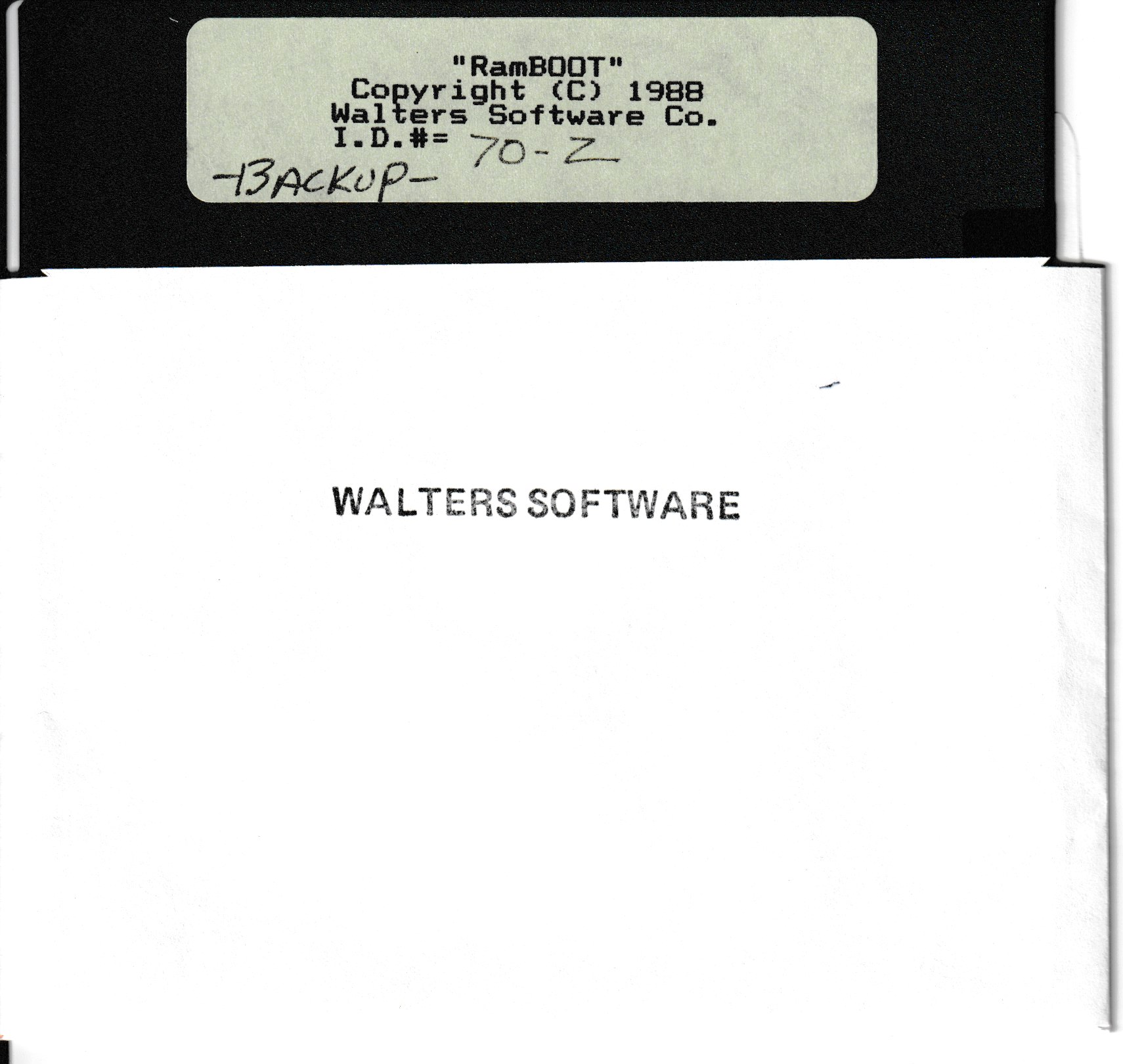 RamBOOT Floppy Disk