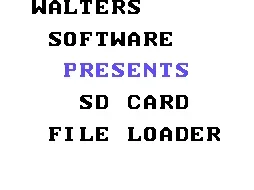 SD Card File Loader