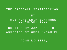 The Baseball Statistician Screenshot 1