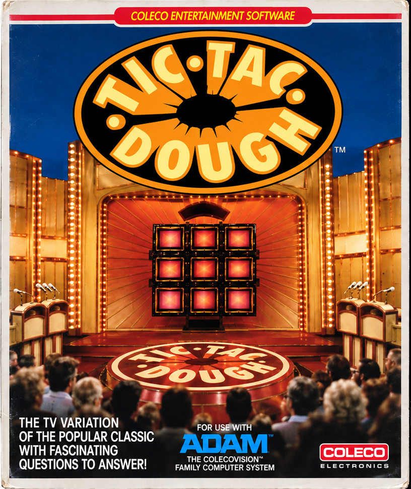 Vintage Tic-Tac-Dough Coleco ADAM Box Front