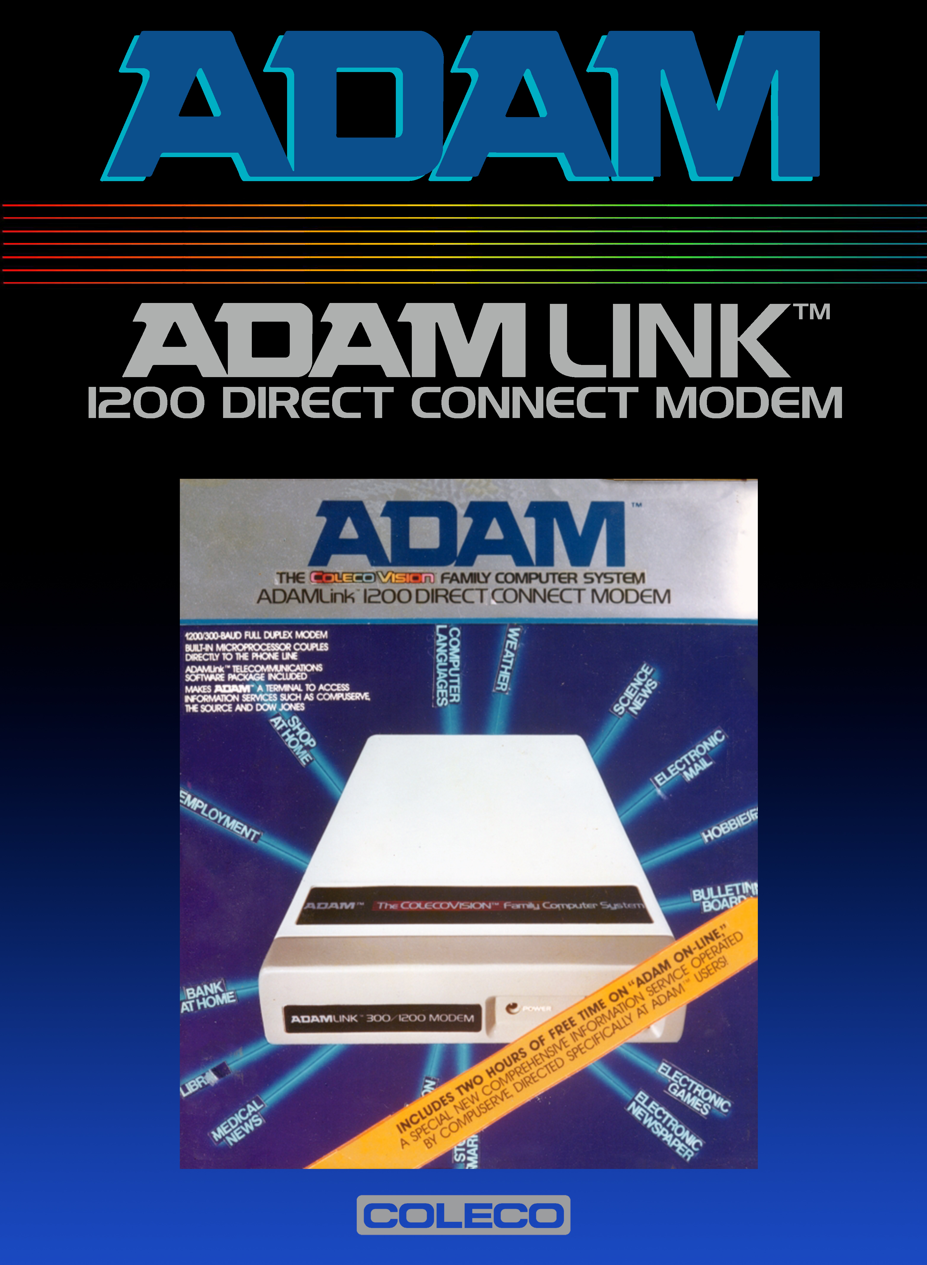 ColecoVision ADAM Graphics & Artwork Collection | Posters & Promotional Art