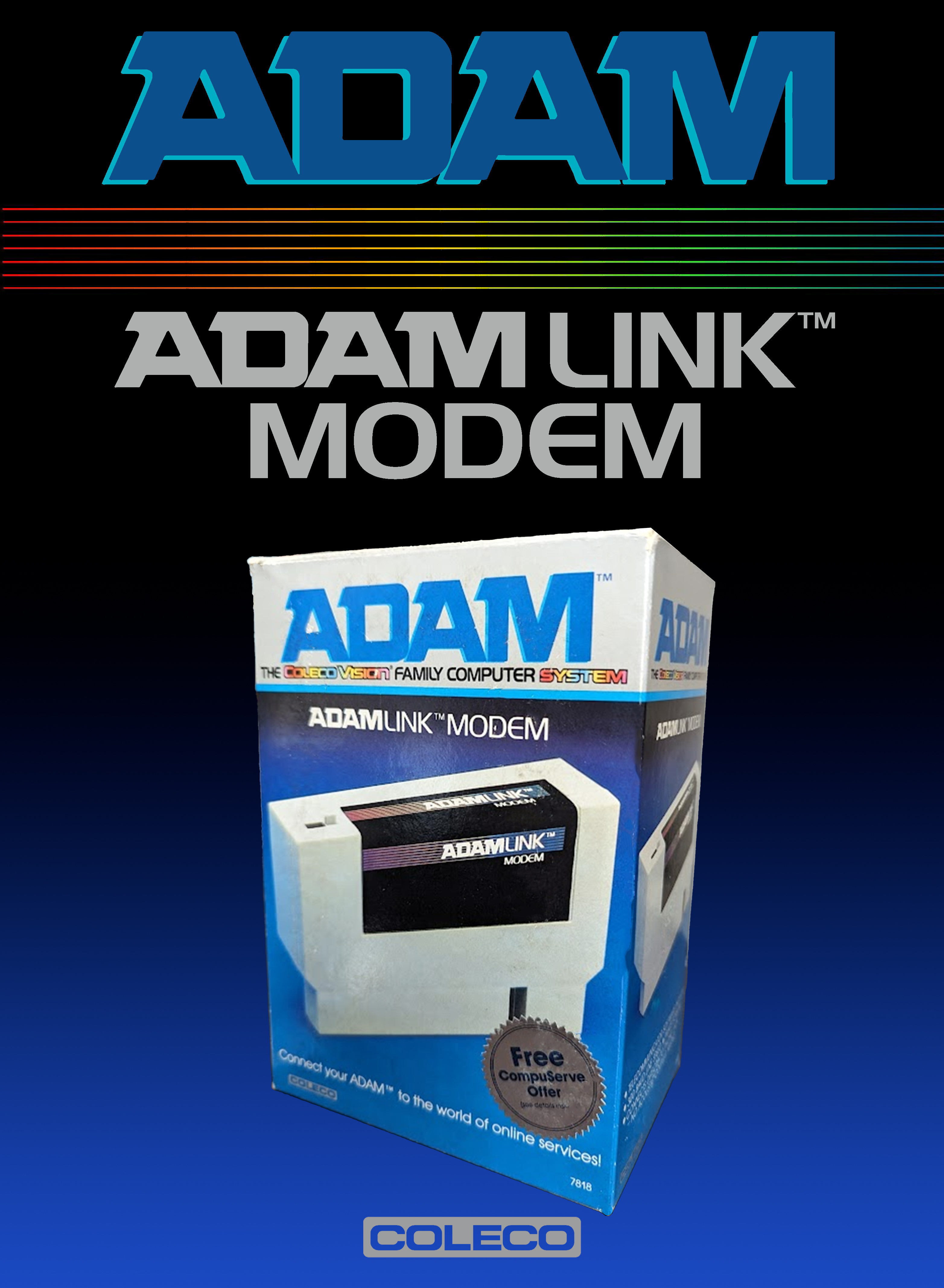 Adam Computer Poster ColecoVision ADAM Graphics & Artwork Collection | Posters & Promotional Art