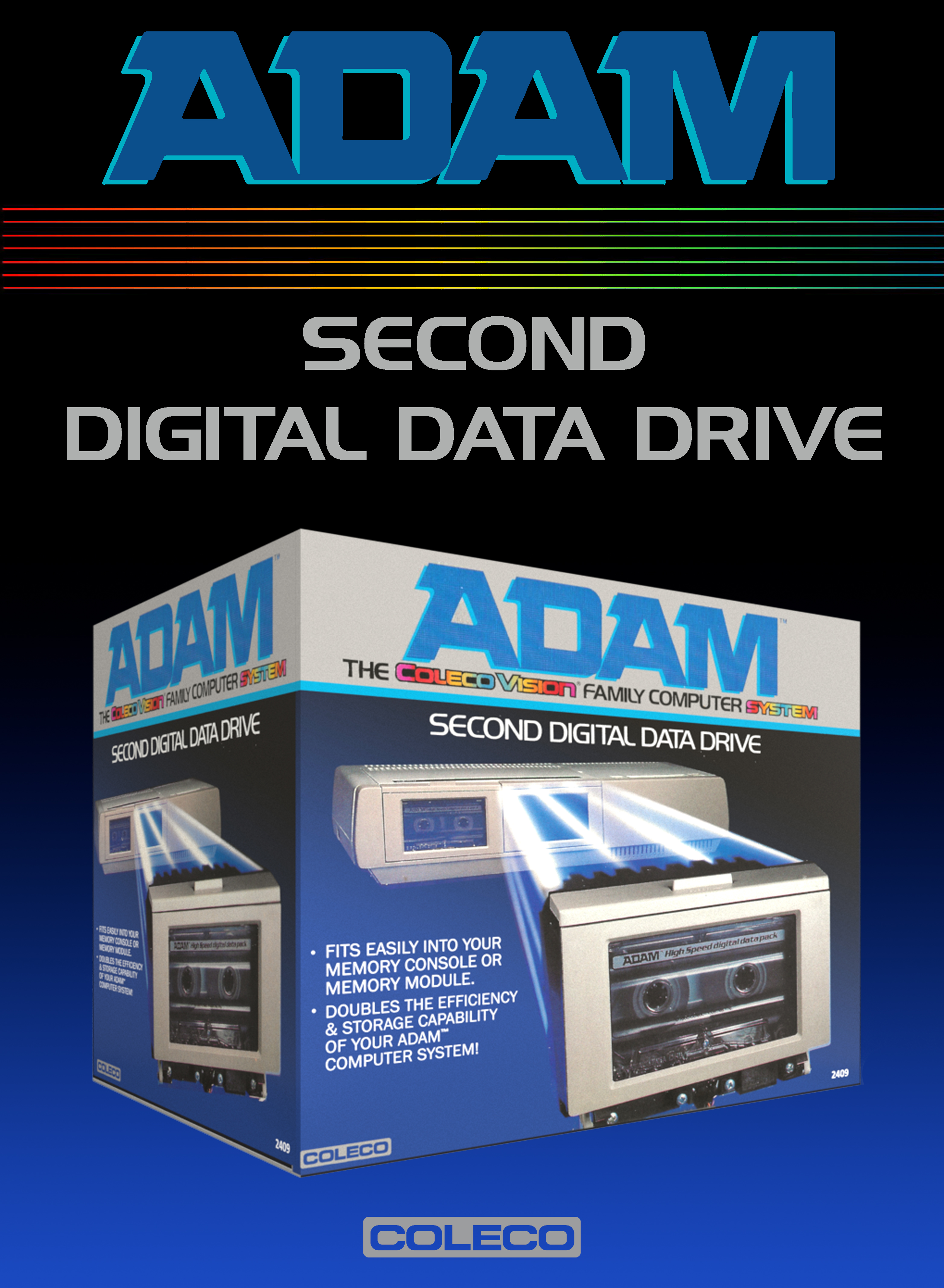 Adam Computer Poster ColecoVision ADAM Graphics & Artwork Collection | Posters & Promotional Art